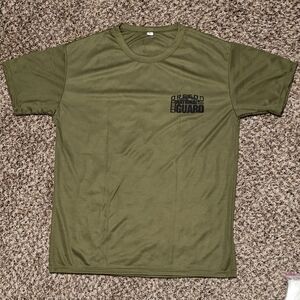 Army Oregon National Guard Olive Green Graphic T-Shirt Men's Size Large